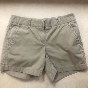 J Crew Chino Khaki Shorts, Size 00